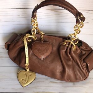Brown Leather Juicy Couture Handbag